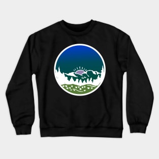 Mountains nature mountaineering hiking climbing Crewneck Sweatshirt